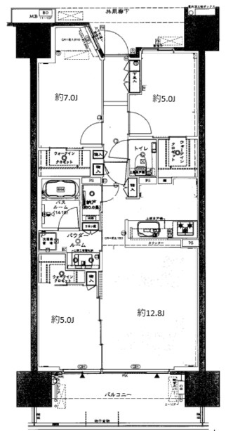 シティテラス東陽町の間取り