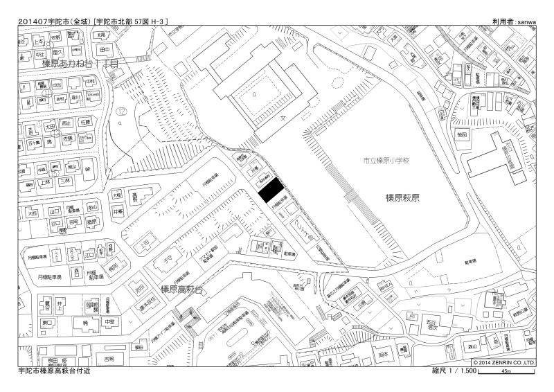 高萩台の地図