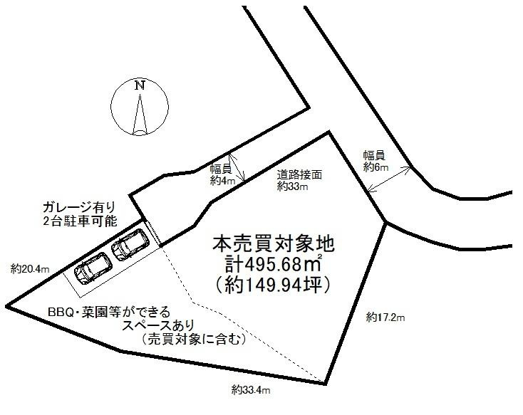 萩原　小鹿台の土地図