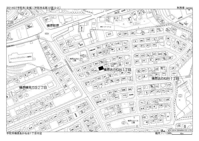 あかね台一丁目の地図
