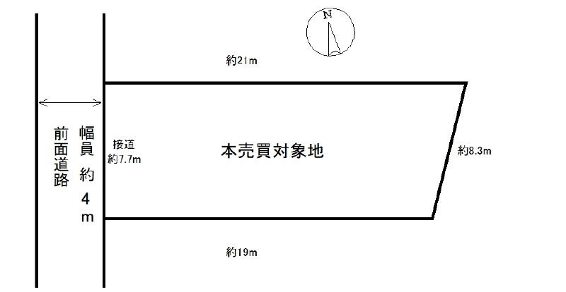 都祁白石町の土地図