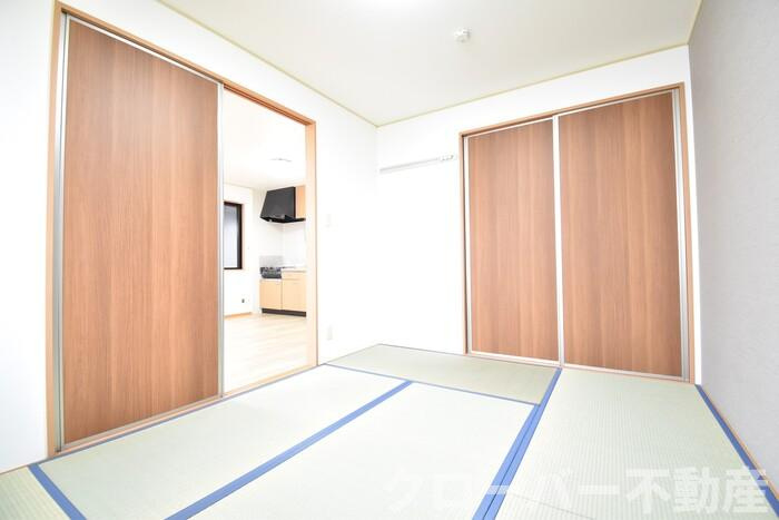 サンライズ２１ｔｈ B棟の和室|和室６帖