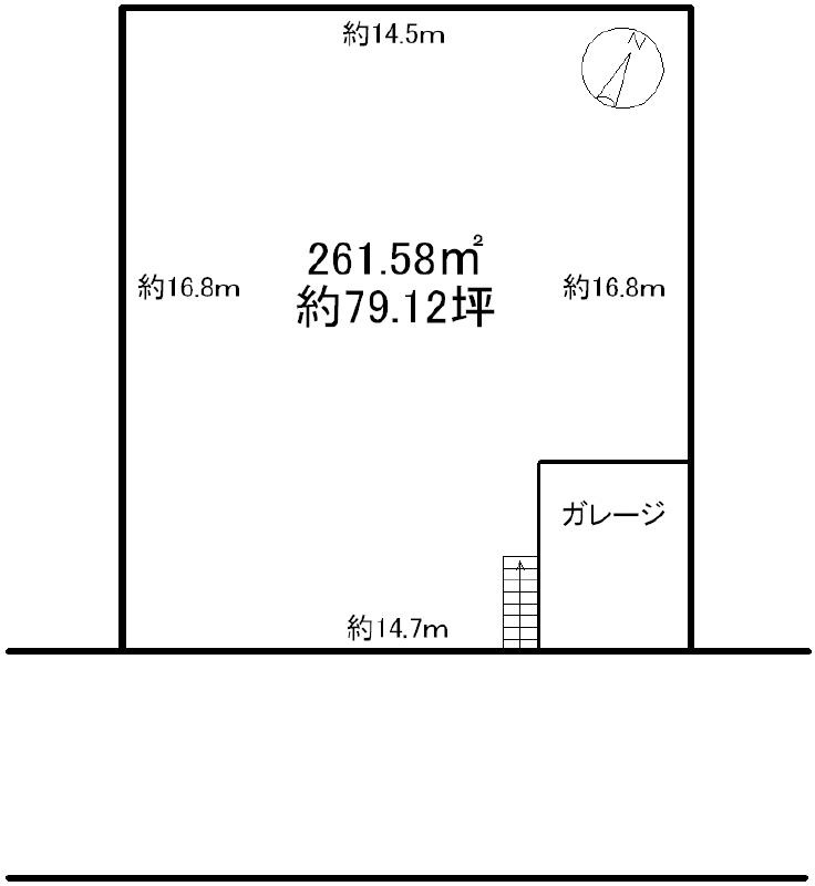 天満台東三丁目の土地図