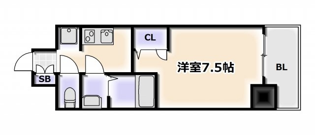 【間取り】 | ファステート難波WESTディオン