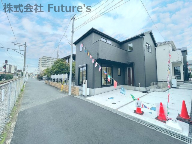 流山市平和台2丁目　新築戸建　全3棟　2号棟の前面道路含む現地写真|前面道路含む現地写真です。