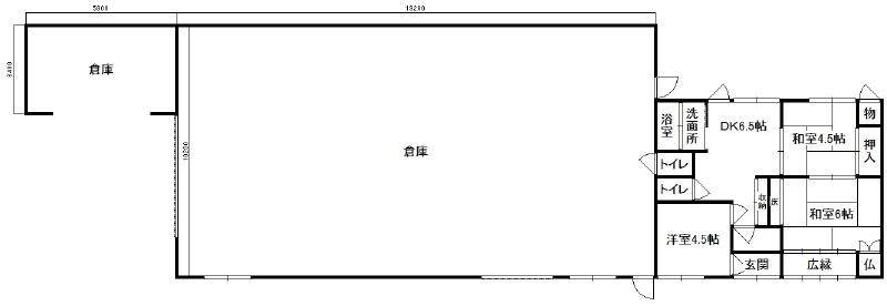 室生三本松　倉庫の間取り
