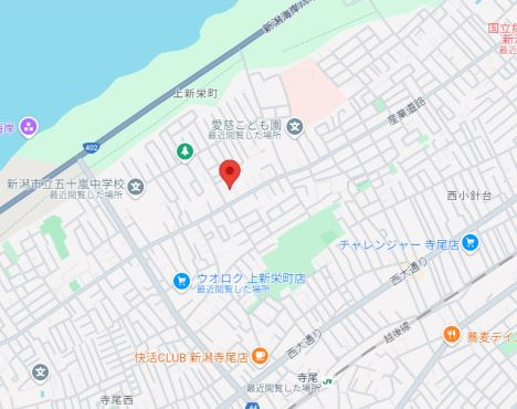 【分譲地】新潟市西区上新栄町３の地図
