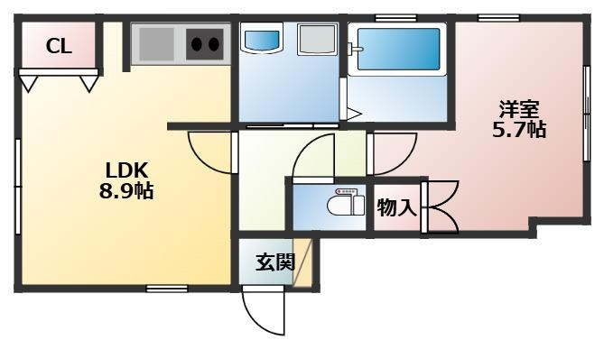 カーサ国府の間取り