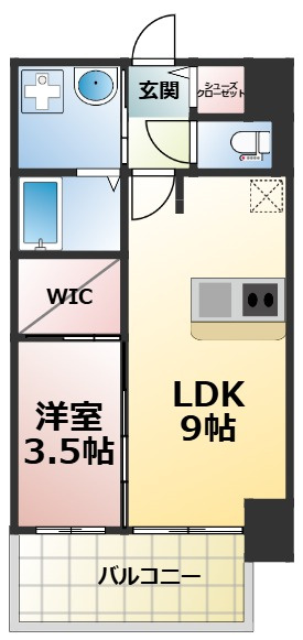 プレサンス新深江ディレットの間取り