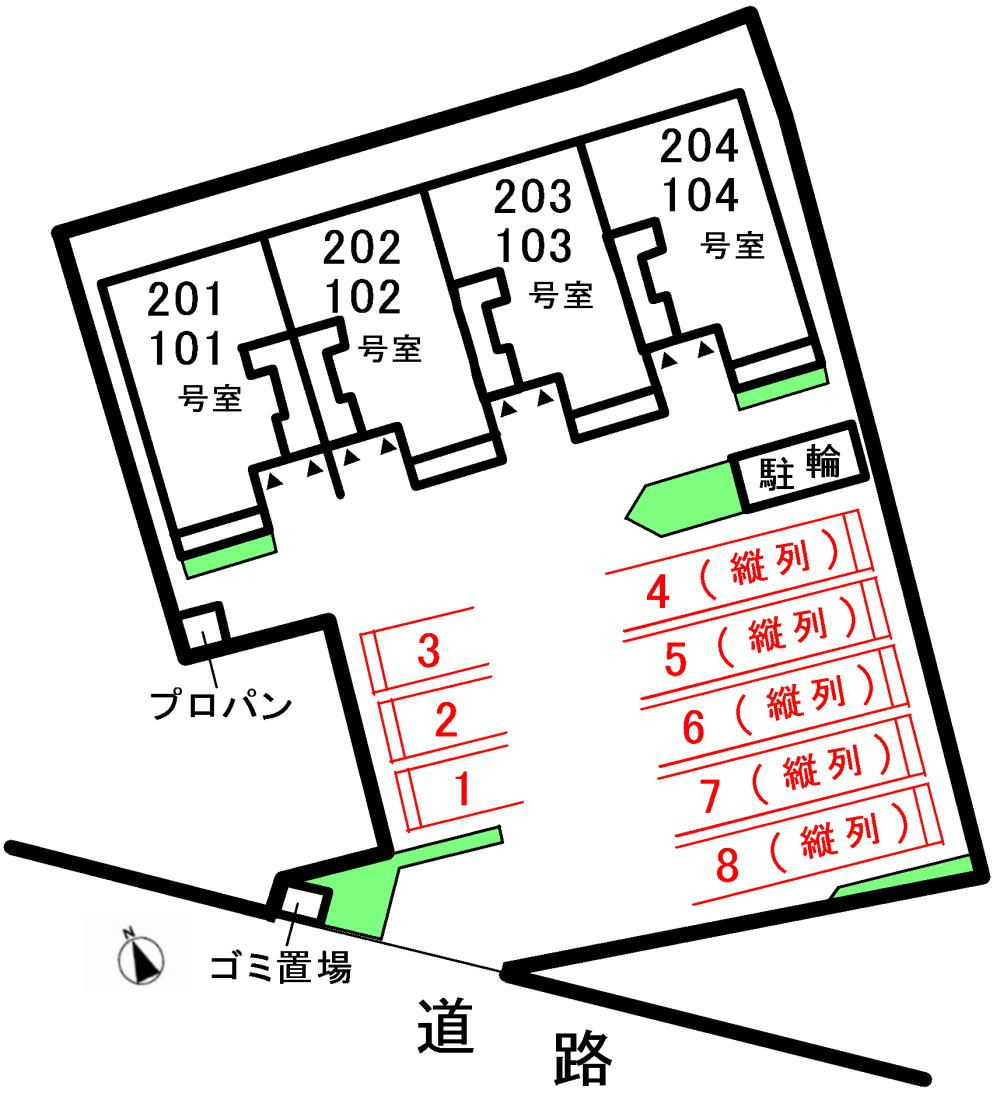 アンジュの駐車場|駐車場