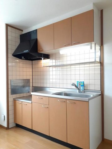 ルビニ４１のキッチン|コンパクトなキッチンで掃除もラクラク