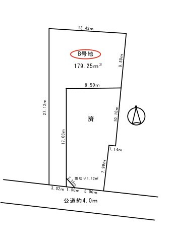 清水区八坂東１丁目の区画図