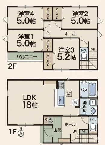 清水区八坂東１丁目の参考プラン