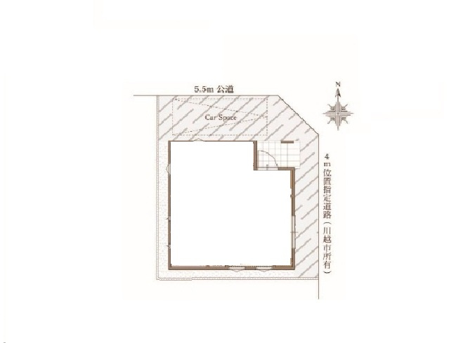 【区画図】 | 川越市氷川町R6 A　全１棟 | 全１棟