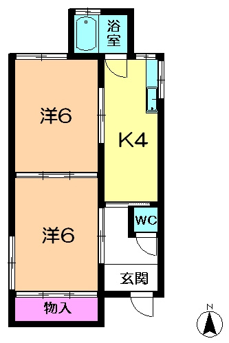 【間取り】 | サンハイム桂山