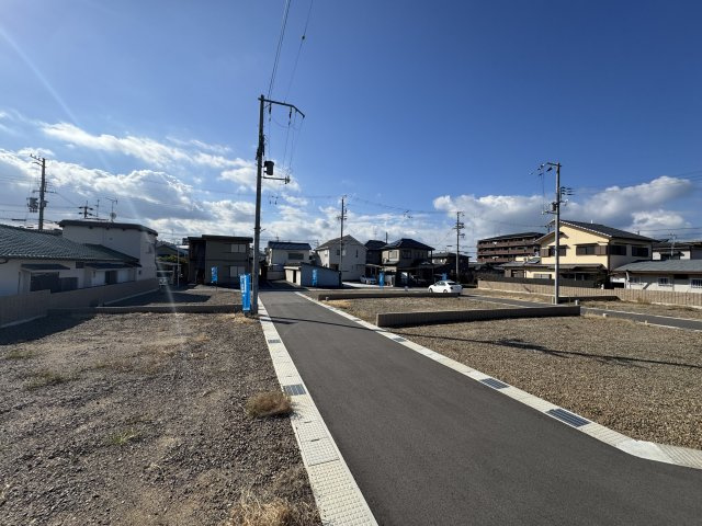 阪南市尾崎町４丁目　建築条件無し土地分譲の前面道路含む現地写真|「ちょっと見るだけ」、「購入はまだまだ先」等お気軽なご見学も大歓迎！