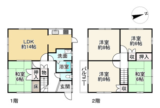 【間取り】 | 近江八幡市安土町桑実寺　中古戸建