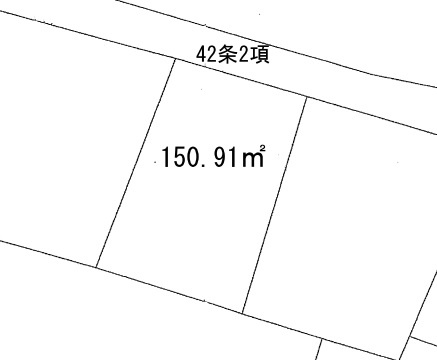 甲府市美咲2丁目　売地の土地図