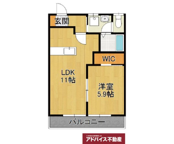 【間取り】 | シャーメゾン蒲船津