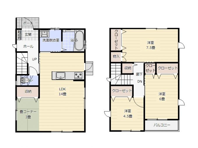 第3清武町今泉モデル　3号棟