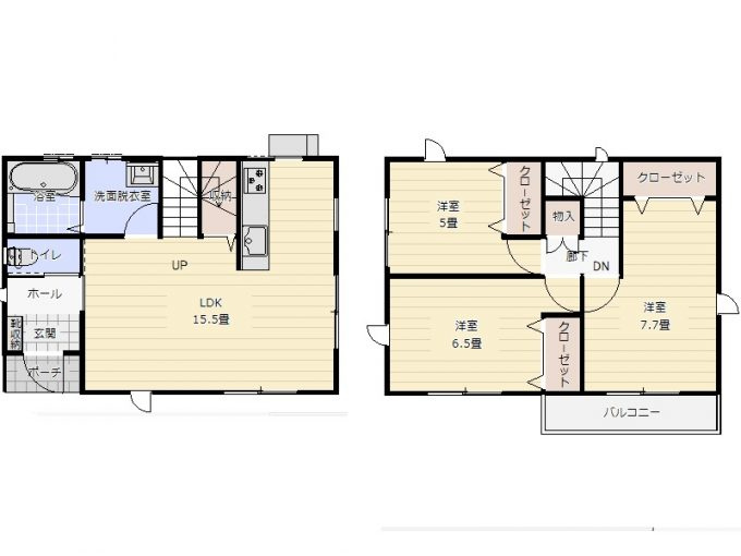 第3清武町今泉モデル　4号棟