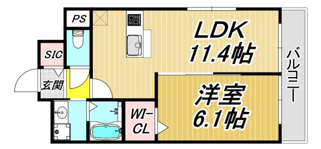 ミモザの間取り