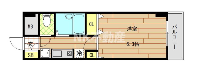【間取り】 | オークハイツ（高井田賃貸） | 間取りです