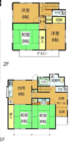 【間取り】 | 邑楽郡大泉町朝日　中古住宅