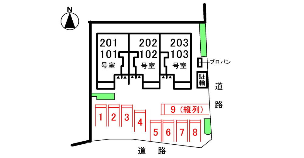 リバーサイドメゾン　Ｋの駐車場|駐車場