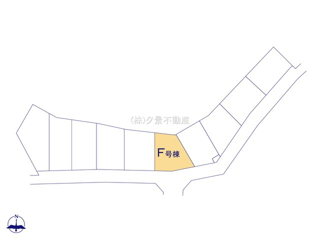 南区大字大谷口2405(F号棟)新築一戸建てブエナタウンの区画図