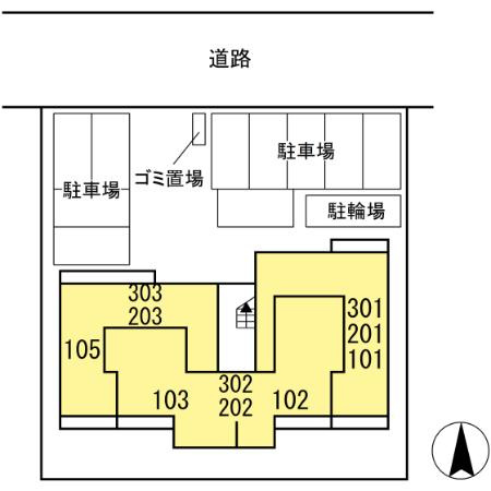 シェーヌアーブルの区画図