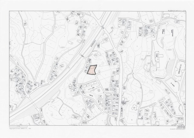 津山市小田中　売地274坪の地図