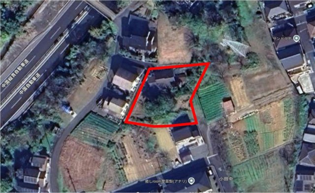 津山市小田中　売地274坪の地図