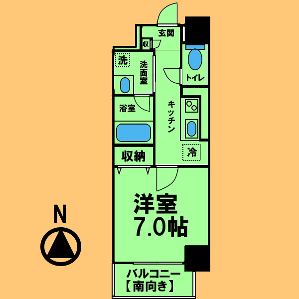 DIAMOND　MOONの間取り|間取り反転タイプ