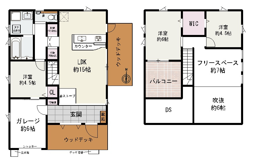 和歌山市栄谷・中古戸建・115119の間取り