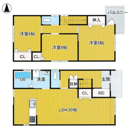 【間取り】 | K41223-1号地大宮