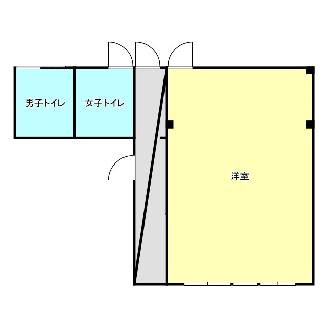 光市光井九丁目　貸店舗の間取り