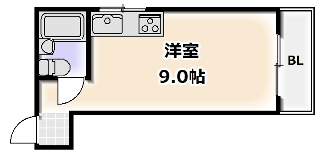 【間取り】 | タイホウハイツ敷津1番館