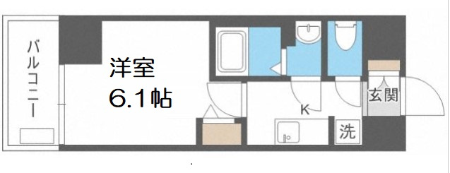 【間取り】 | プレサンス天満橋ヴェルエラ