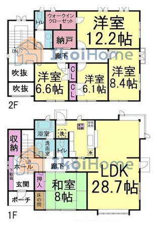 明石市大久保町山手台3丁目の間取り|●年中無休●広々LDK28帖は大変魅力的。5LDKでお子様が多いご家族にも嬉しい間取り♪陽当り良好♪