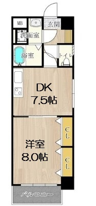 【間取り】 | セントアミール南久宝寺