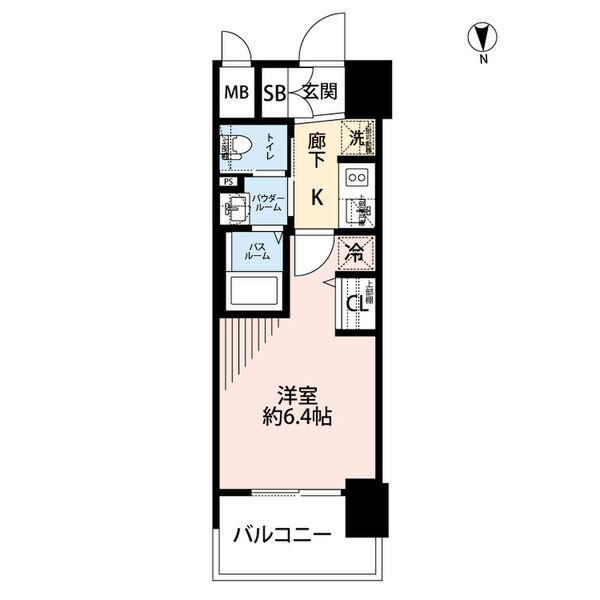 エステムコート難波Ⅴブロードの間取り