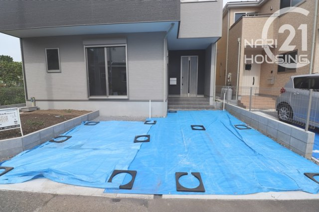 【駐車場】 | 武蔵村山市伊奈平5丁目　新築　全2棟　1号棟 | 駐車スペース2台分(車種による)