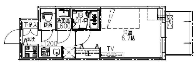 S-RESIDENCE都島Luxの間取り