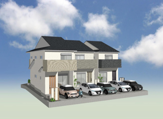 【外観パース】 | 右京区太秦青木元町　建築条件付 | 分譲イメージパース