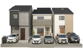 【外観パース】 | 右京区太秦青木元町　建築条件付 | 分譲イメージパース