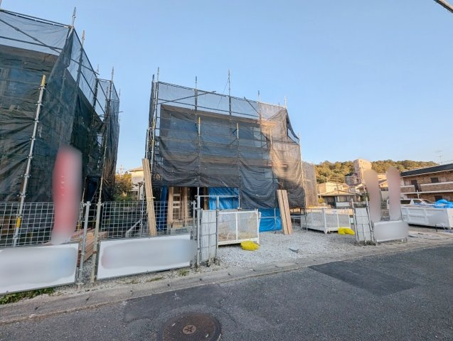 常盤一ノ井町１期２号地/６区画の前面道路含む現地写真