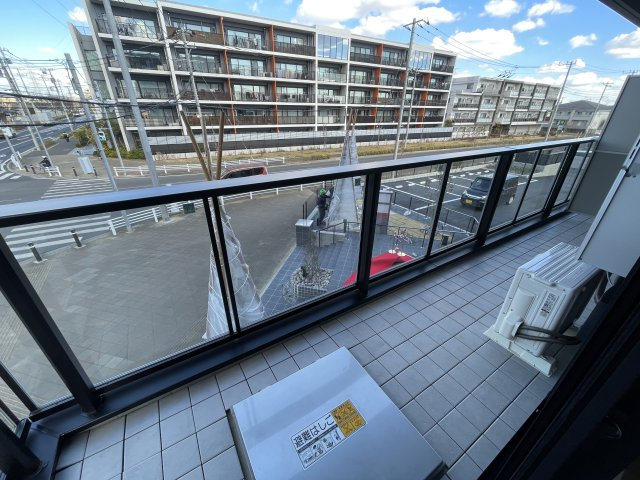 フリージアおおたかの森 のバルコニー