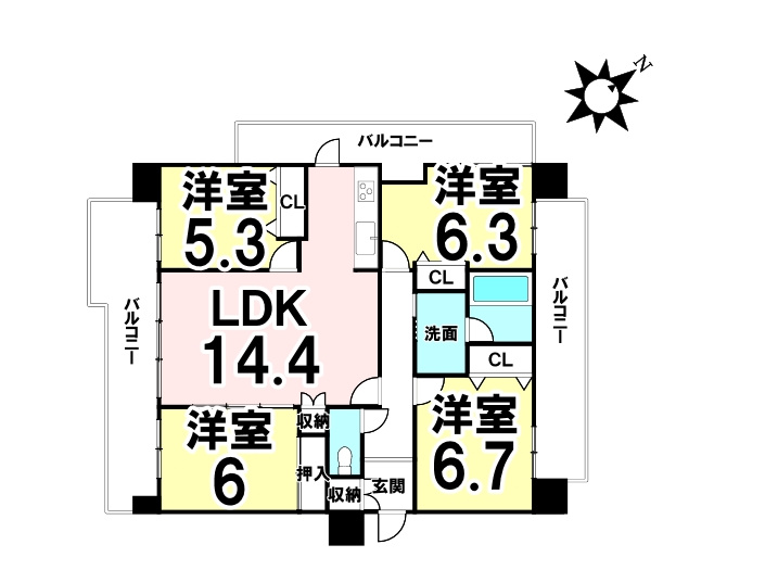 アステージ安東駅前の間取り
