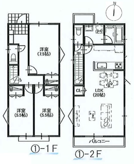 【参考プラン】 | 【仲介手数料無料！！】日野市日野　売地（全6区画）No.1区画　3490万円